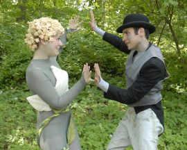 Laura Ambrose and Martin Andrews in A Midsummer Night's Dream